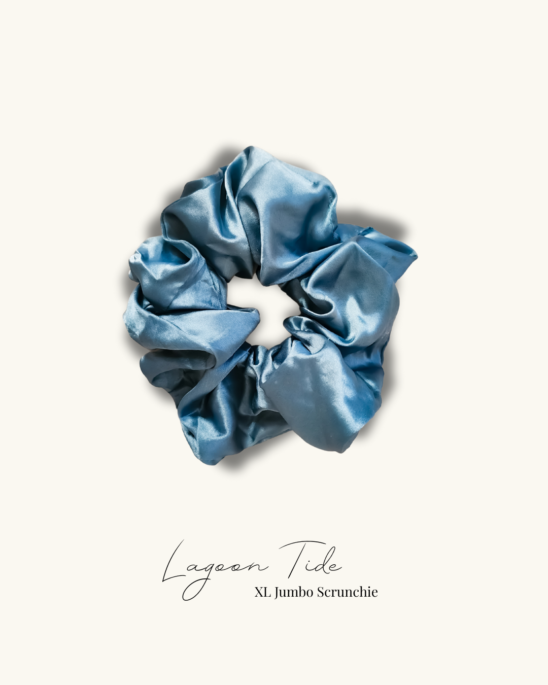 Lagoon Tide Satin XL Scrunchie