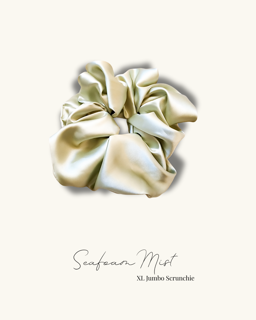 Seafoam Mist Satin XL Scrunchie