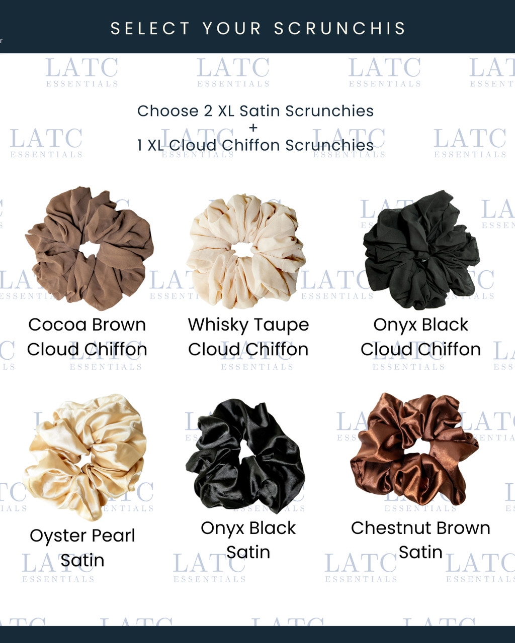 Neutral Essentials Scrunchie Trio