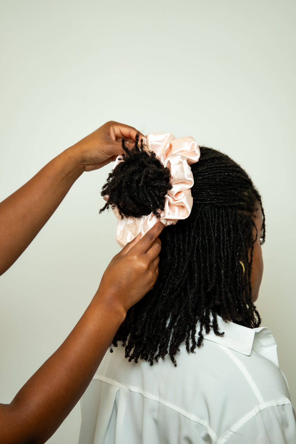 Ballerina Pink Satin XL Scrunchie