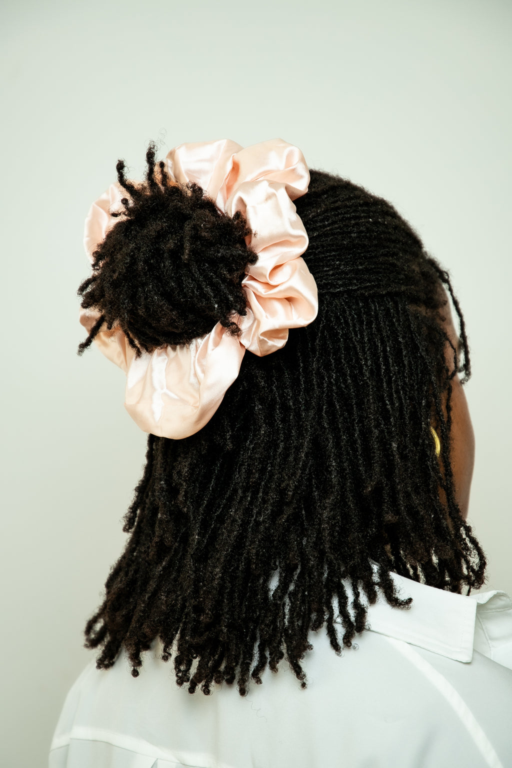 Ballerina Pink Satin XL Scrunchie