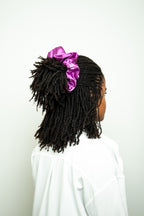 Orchid Purple Satin XL Scrunchie