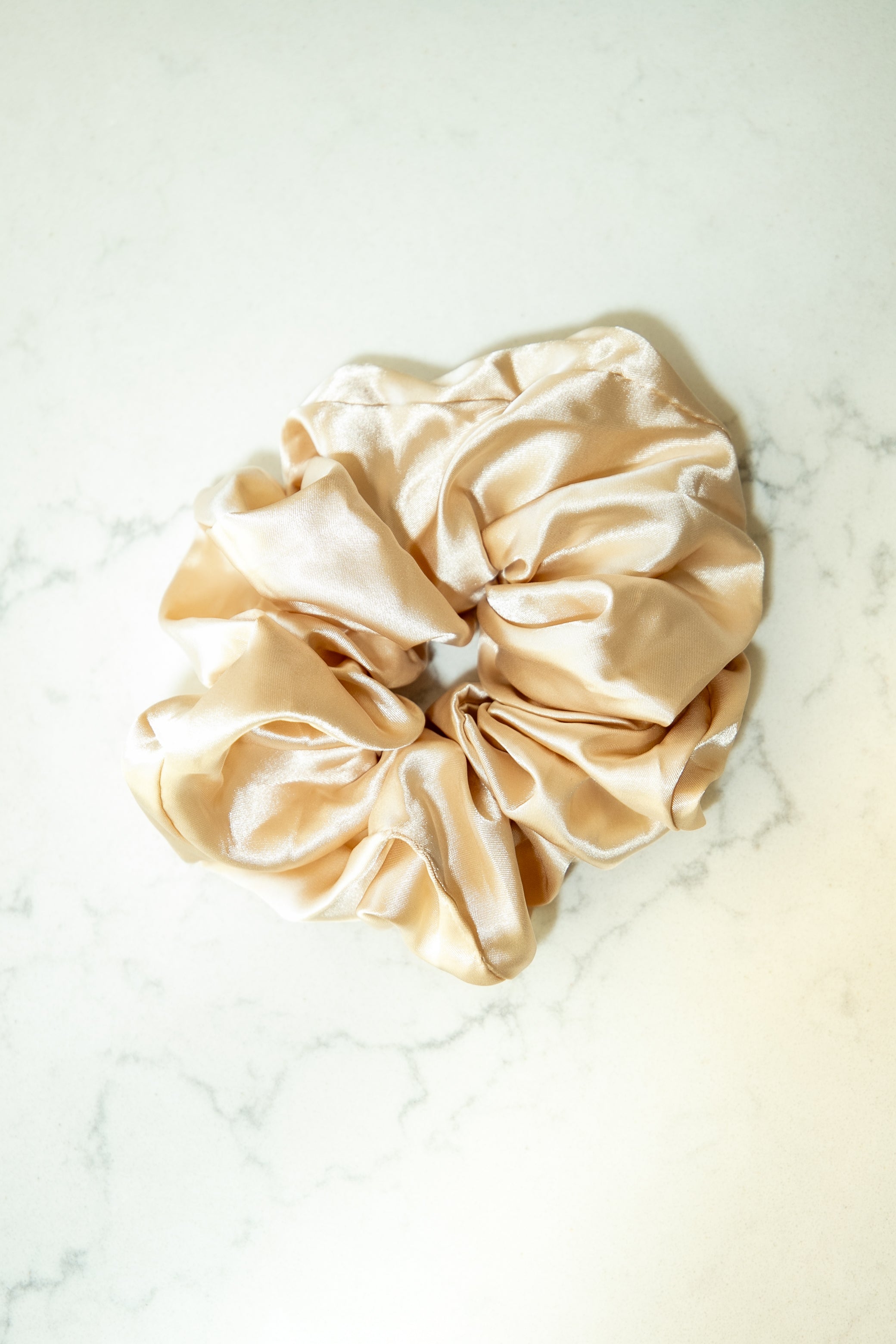Oyster Pearl Satin XL Scrunchie