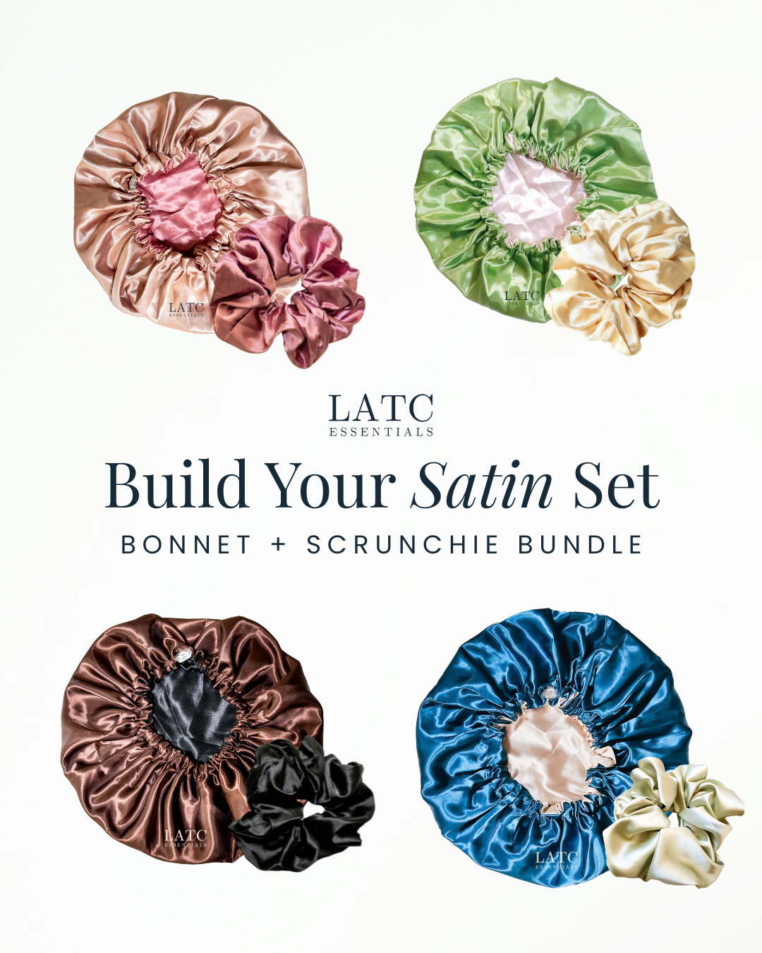 Build Your Satin Set (Scrunchie+Bonnet Bundle)