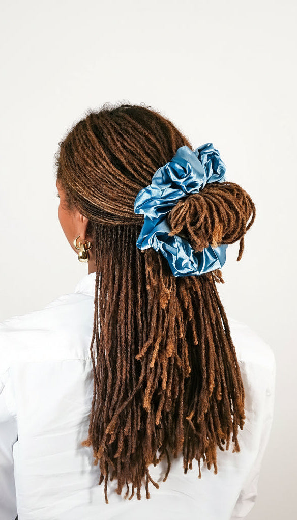 Lagoon Tide Satin XL Scrunchie